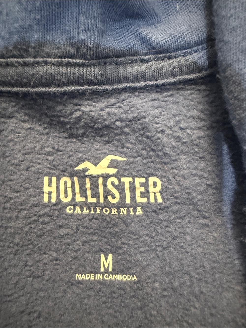 Hollister Blue Zip Fleece - Picture 2 of 2